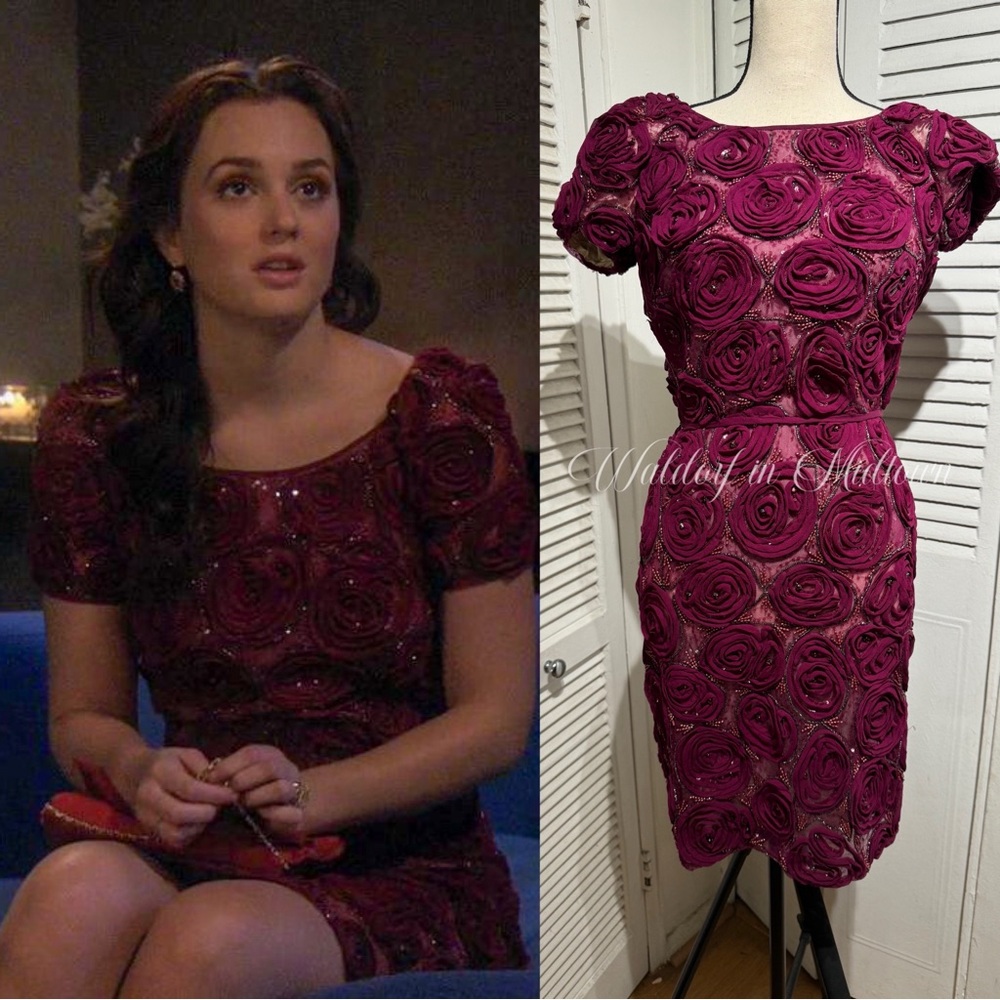 Naeem Khan | Dresses | Aso Blair Waldorf Rosette Dress | Poshmark Naeem Khan | Dresses | Aso Blair Waldorf Rosette Dress | Poshmark